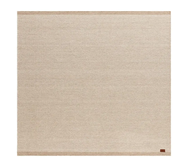 Handvävd Matta Sandhamn Kvadratisk 250x250 cm, Natur