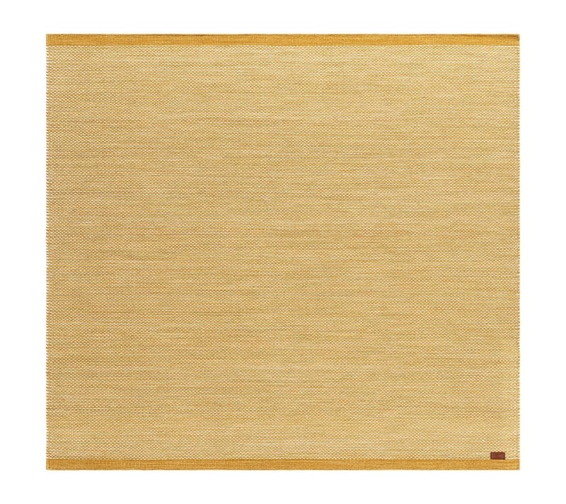 Handvävd Matta Sandhamn Kvadratisk 250x250 cm, Ockragul