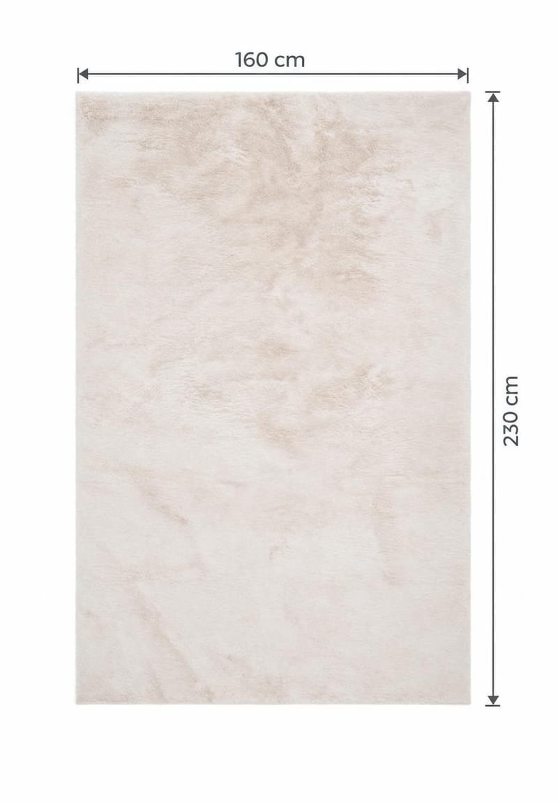 Heaven Rektangulär Ryamatta & Luggmatta 160x230 cm - Beige - Textil & mattor - Mattor - Modern matta - Ryamatta & luggmatta