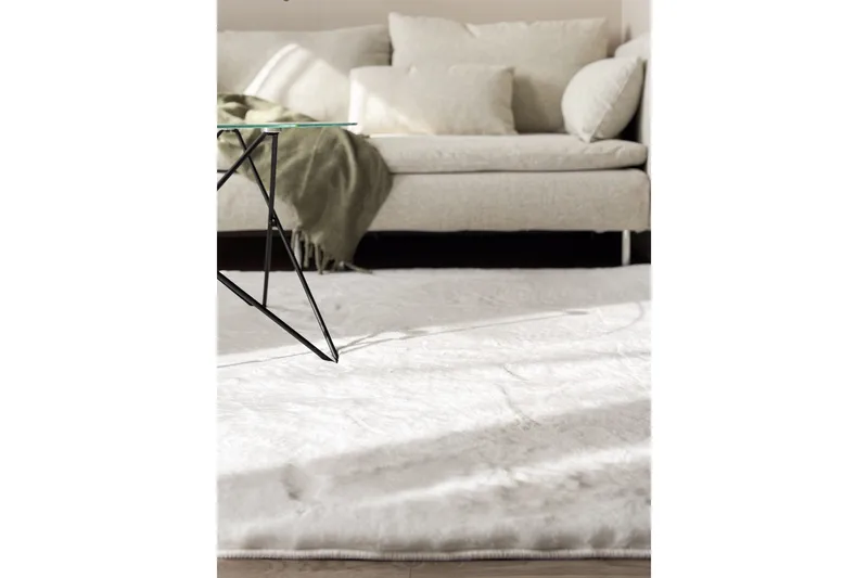 Heaven Stor Rektangulär Ryamatta & Luggmatta 240x340 cm - Vit - Textil & mattor - Mattor - Modern matta - Ryamatta & luggmatta