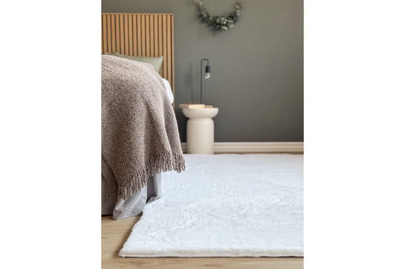Heaven Stor Rektangulär Ryamatta & Luggmatta 240x340 cm - Vit - Textil & mattor - Mattor - Modern matta - Ryamatta & luggmatta