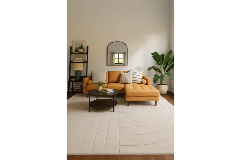 Heaven Trend Maskinvävd matta 160x230 cm - Beige - Textil & mattor - Mattor - Modern matta - Wiltonmattor