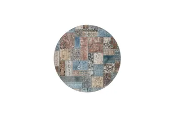 Tarfaya Friezematta Rund 200 cm - Flerfärgad - Textil & mattor - Mattor - Orientaliska mattor - Patchwork matta
