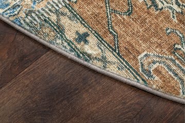 Tarfaya Friezematta Rund 200 cm - Flerfärgad - Textil & mattor - Mattor - Orientaliska mattor - Patchwork matta