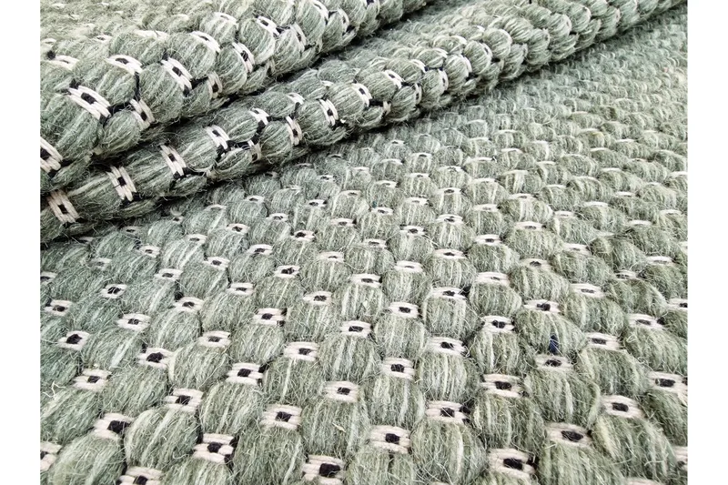 Torekov Ullmatta Rund 200 cm - Grön - Textil & mattor - Mattor - Modern matta - Ullmatta