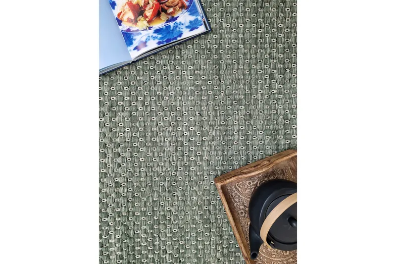 Torekov Ullmatta Rund 300 cm - Grön - Textil & mattor - Mattor - Modern matta - Ullmatta