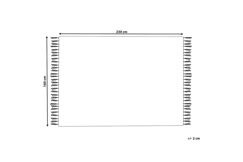Kavak Ullmatta 160x230 cm - Svart/Vit - Textil & mattor - Mattor - Modern matta - Ullmatta