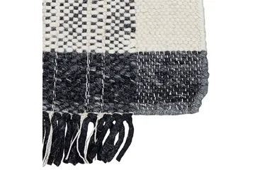 Ketenli Ullmatta 140x200 cm - Svart/Vit - Textil & mattor - Mattor - Modern matta - Ullmatta