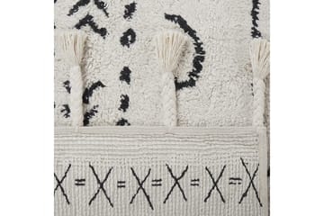 Khouribga Bomullsmatta 140x200 cm - Svart/Vit - Textil & mattor - Mattor - Modern matta - Bomullsmatta