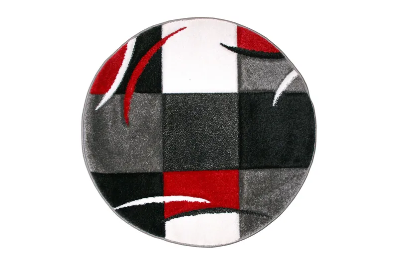 London Patch Friezematta Rund 240, Röd