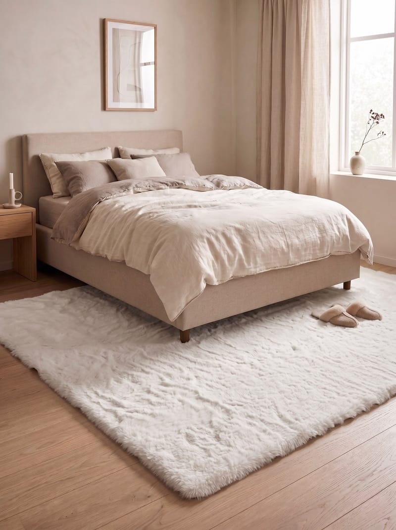 Maskinvävd Matta Heaven Deluxe 200x290 cm - Creme - Textil & mattor - Mattor - Modern matta - Ryamatta & luggmatta