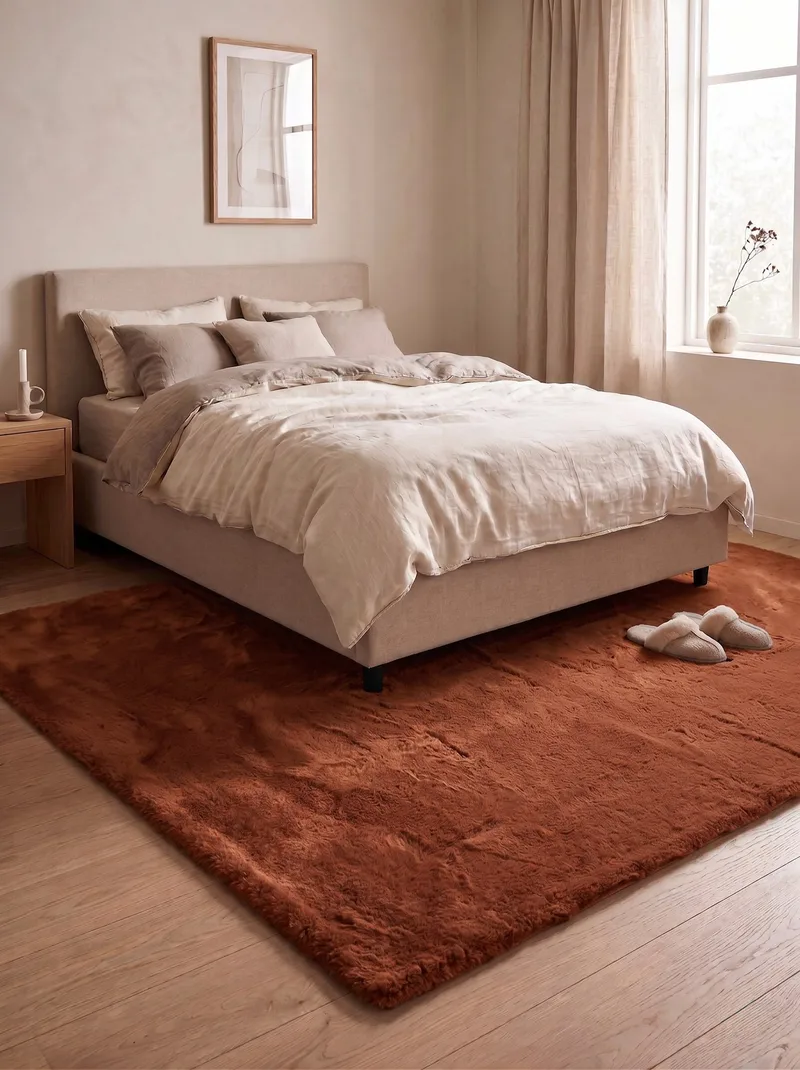 Maskinvävd Matta Heaven Deluxe 200x290 cm - Rost - Textil & mattor - Mattor - Modern matta - Ryamatta & luggmatta
