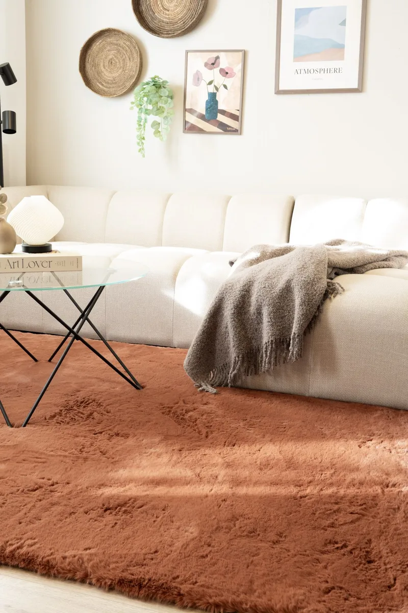 Maskinvävd Matta Heaven Deluxe 200x290 cm - Rost - Textil & mattor - Mattor - Modern matta - Ryamatta & luggmatta