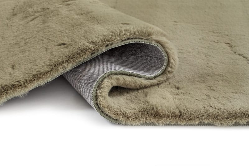 Maskinvävd Matta Heaven Deluxe Rund 160 cm - Olivgrön - Textil & mattor - Mattor - Modern matta - Ryamatta & luggmatta