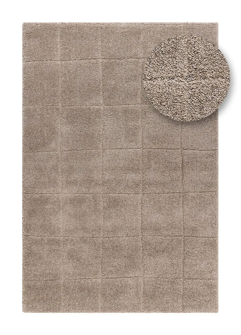 Maskinvävd Matta Montana Square 140x200 cm - greige - Textil & mattor - Mattor - Modern matta - Wiltonmattor
