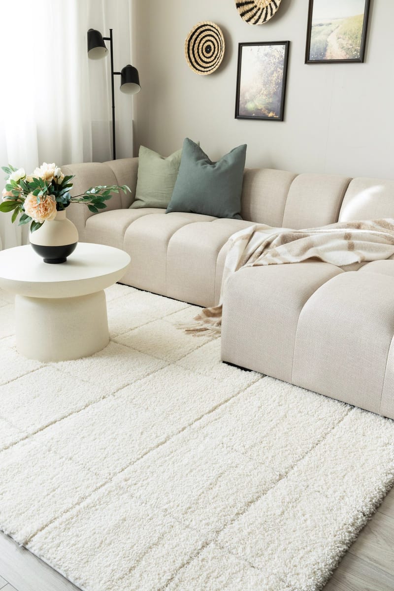 Maskinvävd Matta Montana Square 240x340 cm - Creme - Textil & mattor - Mattor - Modern matta - Wiltonmattor