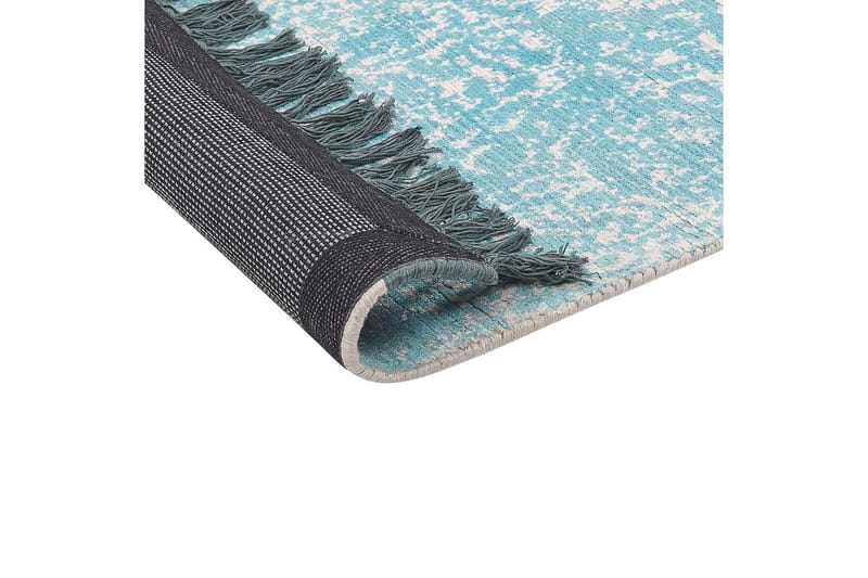 Matta Akarsu - Blå, beige, 80x150 cm - Textil & mattor - Mattor - Modern matta - Viskosmatta & konstsilkesmatta
