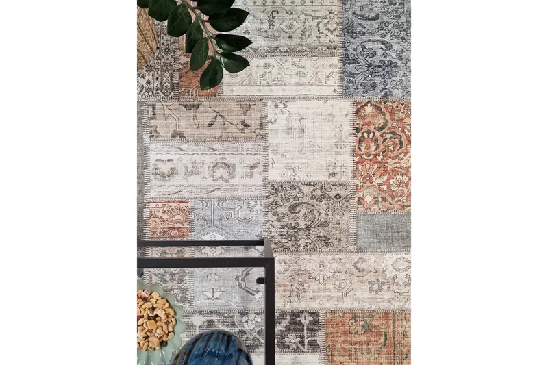Patchwork Wiltonmatta 80x300 cm - Flerfärgad - Textil & mattor - Mattor - Orientaliska mattor - Patchwork matta