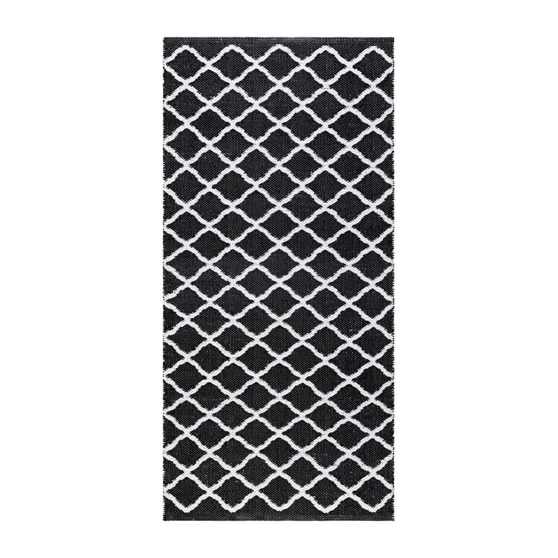 Plastmatta Hilma Wave, 70x250 cm, Svart
