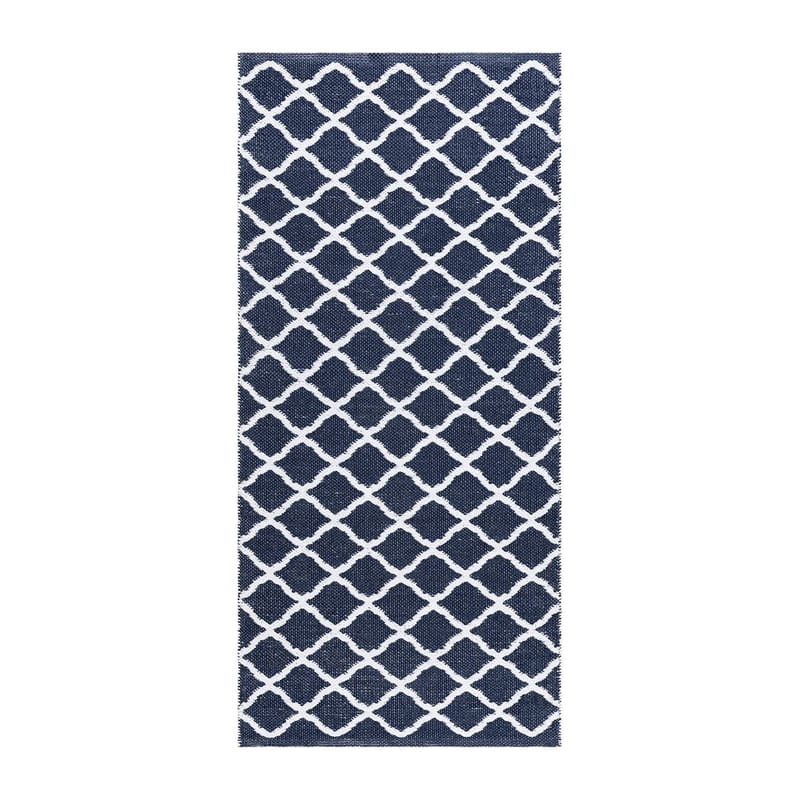 Plastmatta Hilma Wave, 70x300 cm, Blå