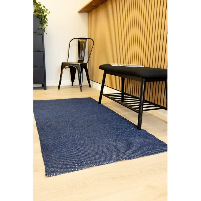 Plastmatta Hilma Plain - 70x300 cm, Blå - Textil & mattor - Mattor - Modern matta - Wiltonmattor