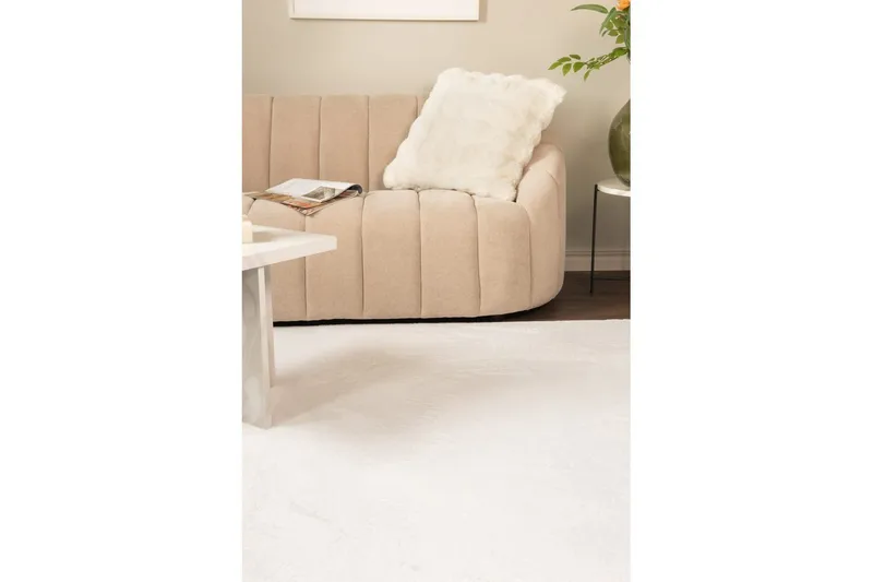 Relax Stor Rektangulär Ryamatta & Luggmatta 200x290 cm - Vit - Textil & mattor - Mattor - Modern matta - Ryamatta & luggmatta