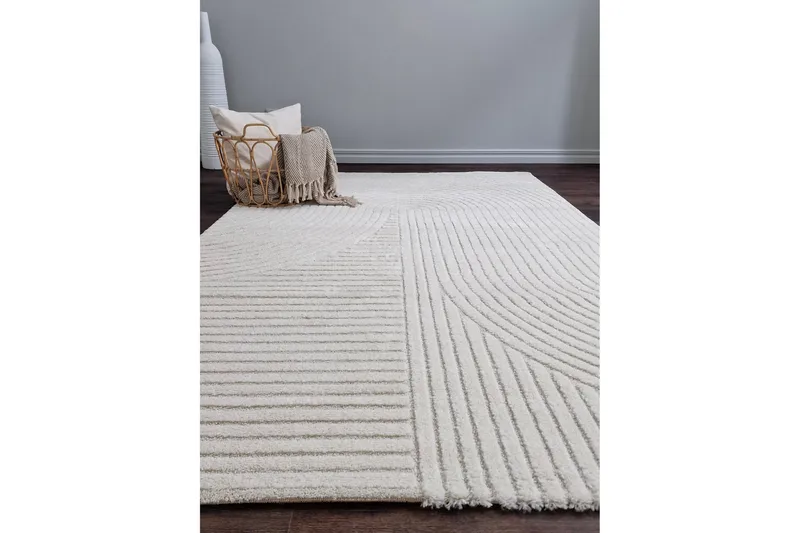 Bella Wiltonmatta 240x340 cm Rektangulär - Vit - Textil & mattor - Mattor - Modern matta - Friezematta