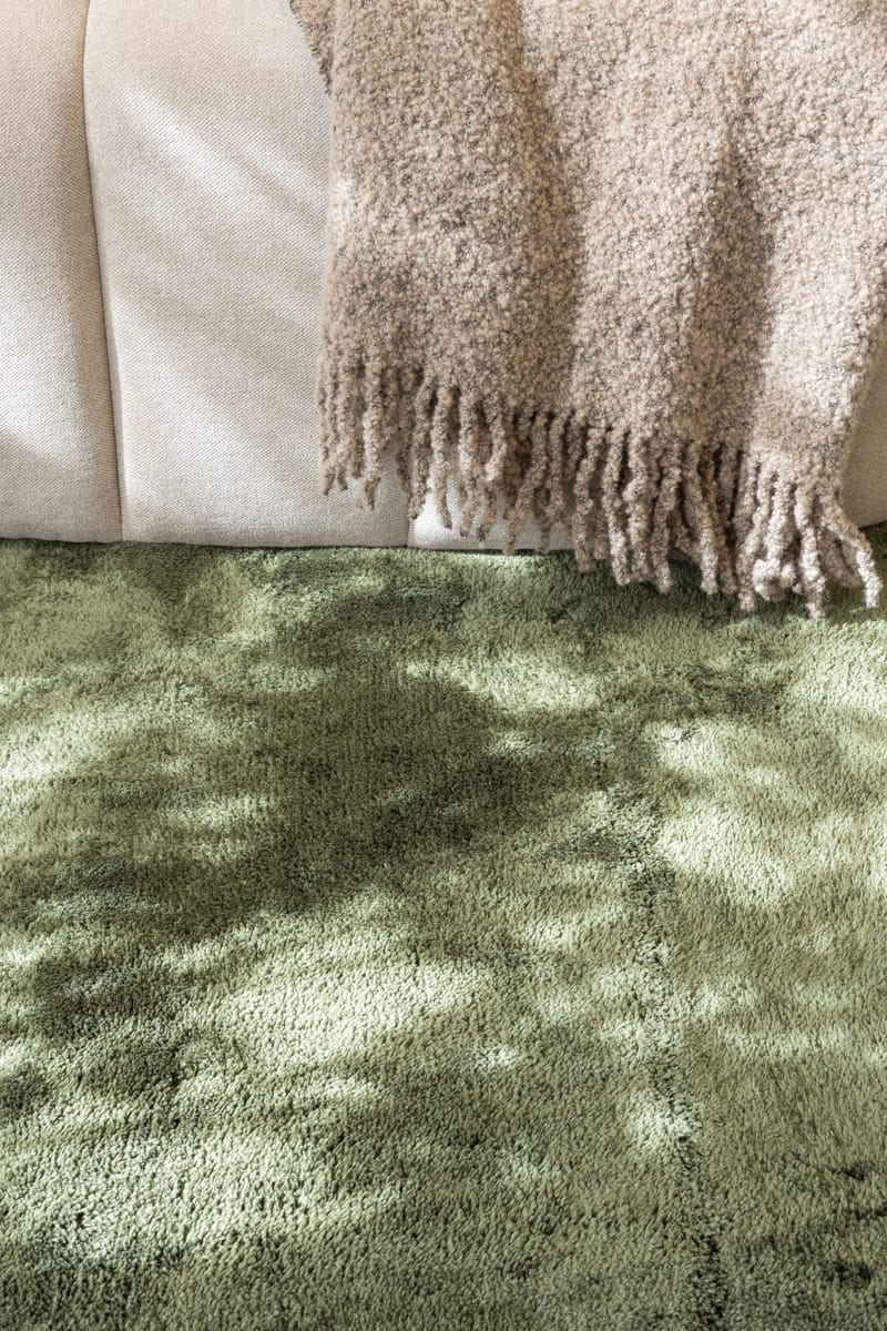 Cozy Ryamatta 120 cm Rund - Grön - Textil & mattor - Mattor - Modern matta - Ryamatta & luggmatta