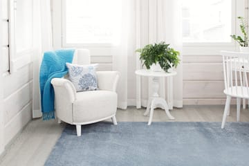 Hattara Matta Rund 133 cm Blå - VM Carpets - Textil & mattor - Mattor - Modern matta - Ryamatta & luggmatta