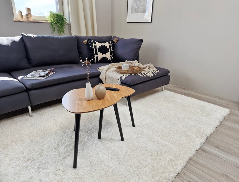 Lounge Ryamatta 300x400 cm Rektangulär - Vit - Textil & mattor - Mattor - Modern matta - Ryamatta & luggmatta