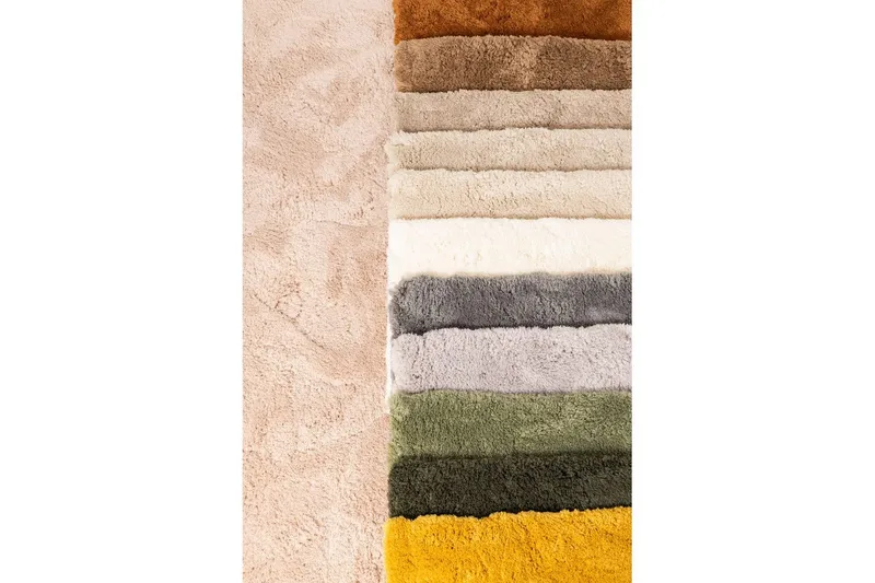 Ryamatta Royal Deluxe Rund - 120x120 cm, Yellow - Textil & mattor - Mattor - Modern matta - Ryamatta & luggmatta