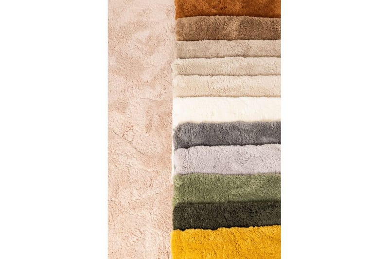Ryamatta Royal Deluxe Rund - 160x160 cm, Mocca - Textil & mattor - Mattor - Modern matta - Ryamatta & luggmatta