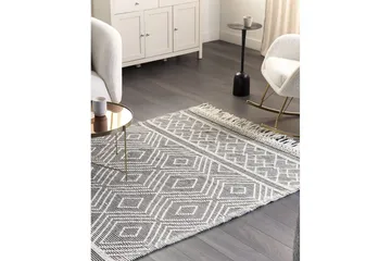 Savuca Ullmatta 160x230 cm - Svart/Vit - Textil & mattor - Mattor - Modern matta - Ullmatta