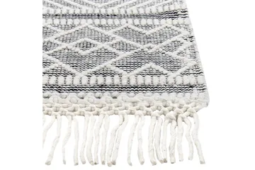 Savuca Ullmatta 160x230 cm - Svart/Vit - Textil & mattor - Mattor - Modern matta - Ullmatta