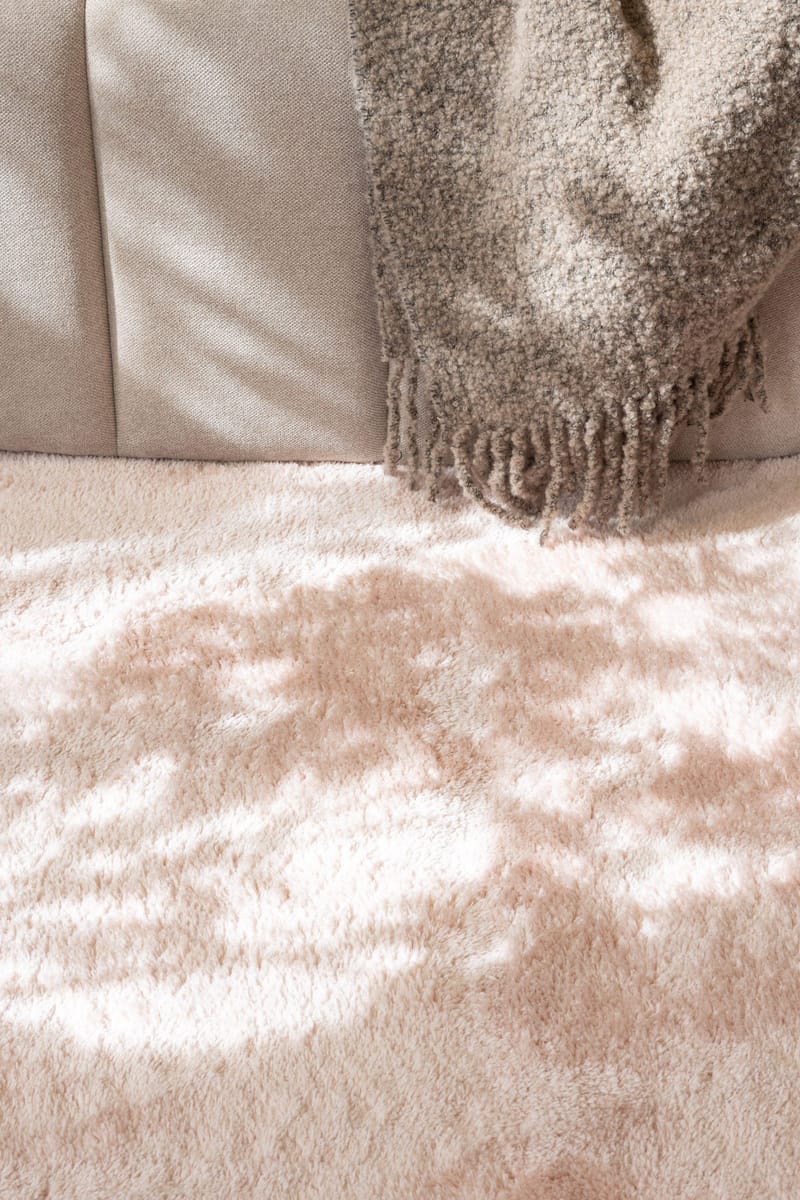 Cozy Ryamatta 110x160 cm Rektangulär - Rosa - Textil & mattor - Mattor - Modern matta - Ryamatta & luggmatta