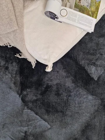 Cozy Ryamatta 200x290 cm Rektangulär - Svart - Textil & mattor - Mattor - Modern matta - Ryamatta & luggmatta