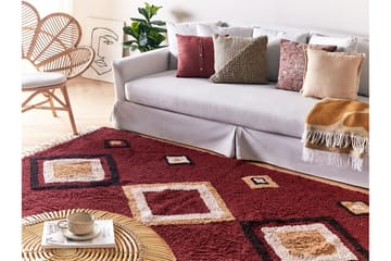 Siirt Bomullsmatta 140x200 cm - Röd - Textil & mattor - Mattor - Modern matta - Bomullsmatta