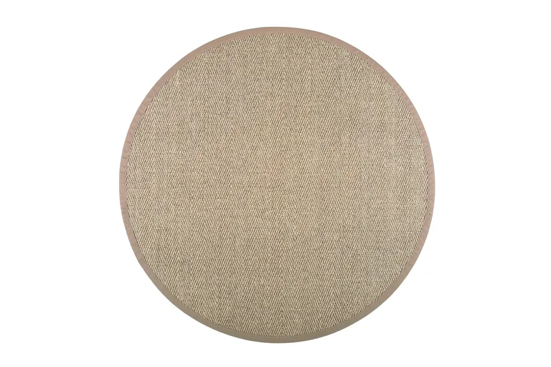Barrakuda Matta Rund 133 cm Natur/Beige, Vm Carpet