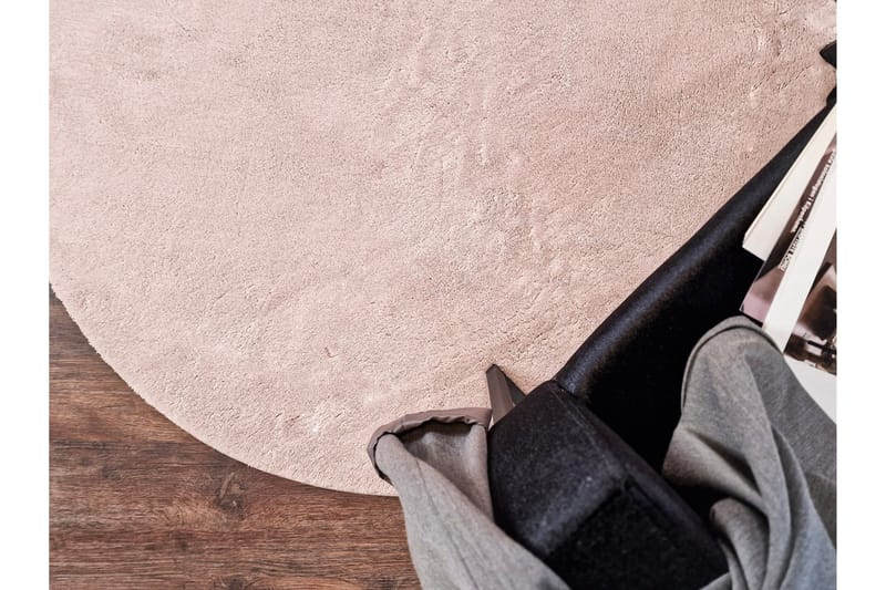 Soft Wiltonmatta 200 cm Rund - Rosa - Textil & mattor - Mattor - Modern matta - Wiltonmattor