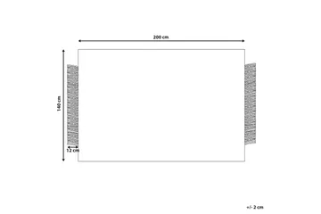 Tacettin Ullmatta 140x200 cm - Svart/Vit - Textil & mattor - Mattor - Modern matta - Ullmatta