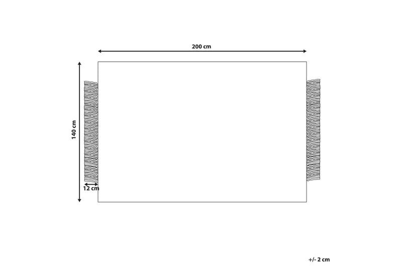 Tacettin Ullmatta 140x200 cm - Svart/Vit - Textil & mattor - Mattor - Modern matta - Ullmatta