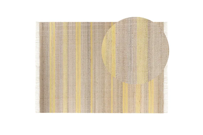 Talpur Jutematta 160x230 cm - Gul - Textil & mattor - Mattor - Modern matta - Sisalmattor
