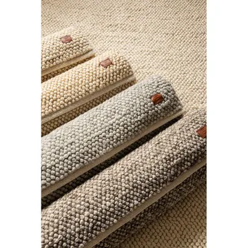 Ullmatta Bubble Kvadrat - 240x240 cm, Grå - Textil & mattor - Mattor - Modern matta - Ullmatta