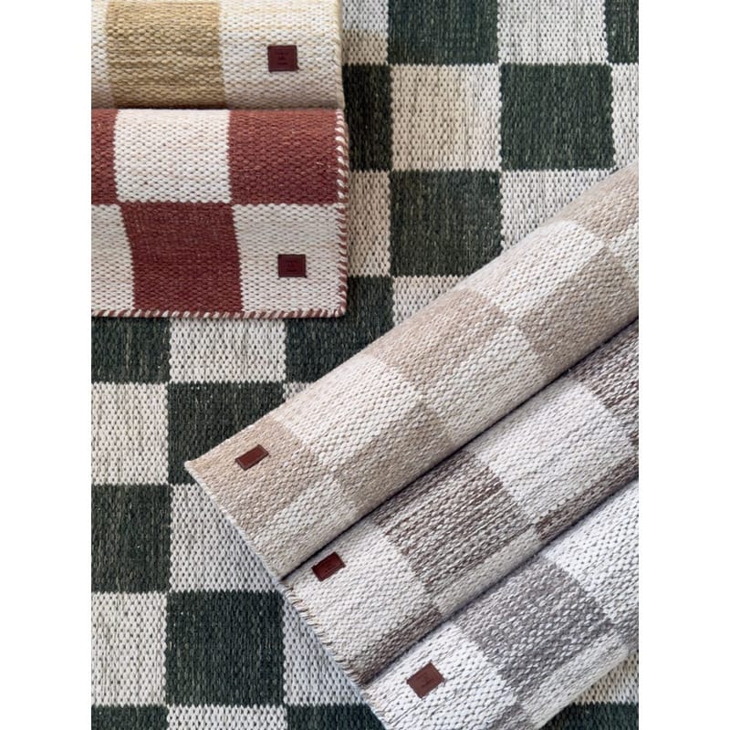 Ullmatta Chessie Kvadrat - 200x200 cm, Smaragdgrön - Textil & mattor - Mattor - Modern matta - Ullmatta