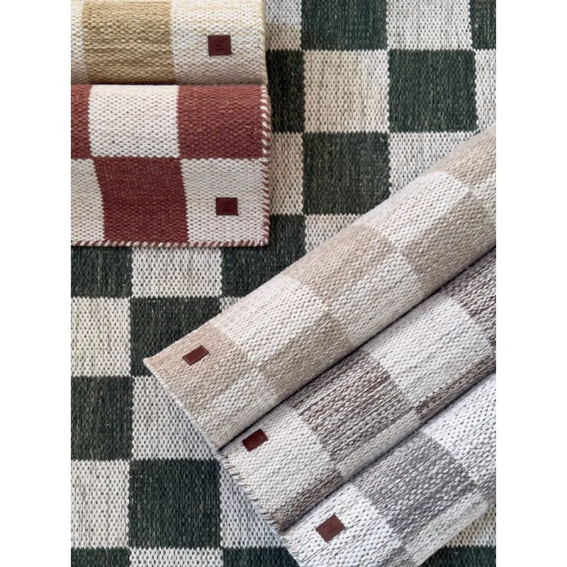 Ullmatta Chessie Kvadrat - 300x300 cm, Mörklinne - Textil & mattor - Mattor - Modern matta - Ullmatta