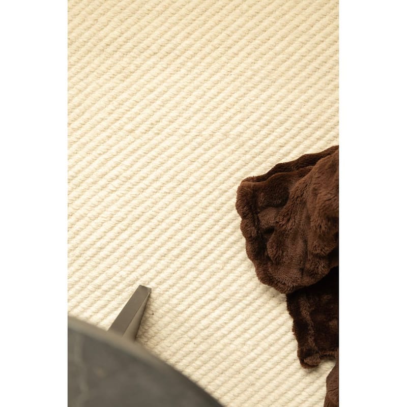 Ullmatta Ekeby Kvadrat - 200x200 cm, Vit - Textil & mattor - Mattor - Modern matta - Ullmatta