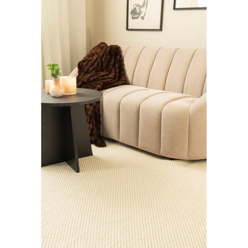 Ullmatta Ekeby Kvadrat - 200x200 cm, Vit - Textil & mattor - Mattor - Modern matta - Ullmatta