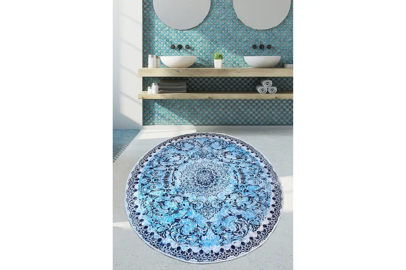 Navleen Badrumsmatta 120x120 cm Rektangulär, Flerfärgad