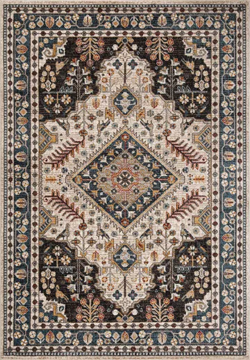 Matta Yelvi 160x230 cm - blå/beige - Textil & mattor - Mattor - Orientaliska mattor