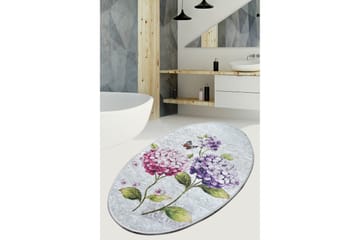 Doluca Matta Oval 60x90 cm - Flerfärgad/Sammet - Textil & mattor - Mattor - Små mattor